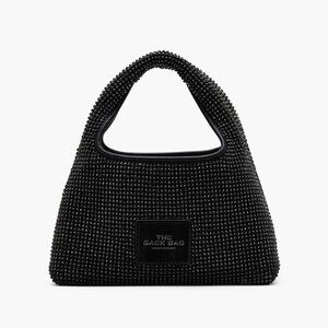 NWT Marc Jacobs The Sack Mini Bag Top Handle Black Rhinestone